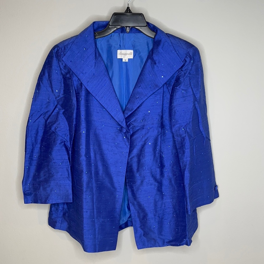 Sansappelle 100% Silk Blue Evening Jacket